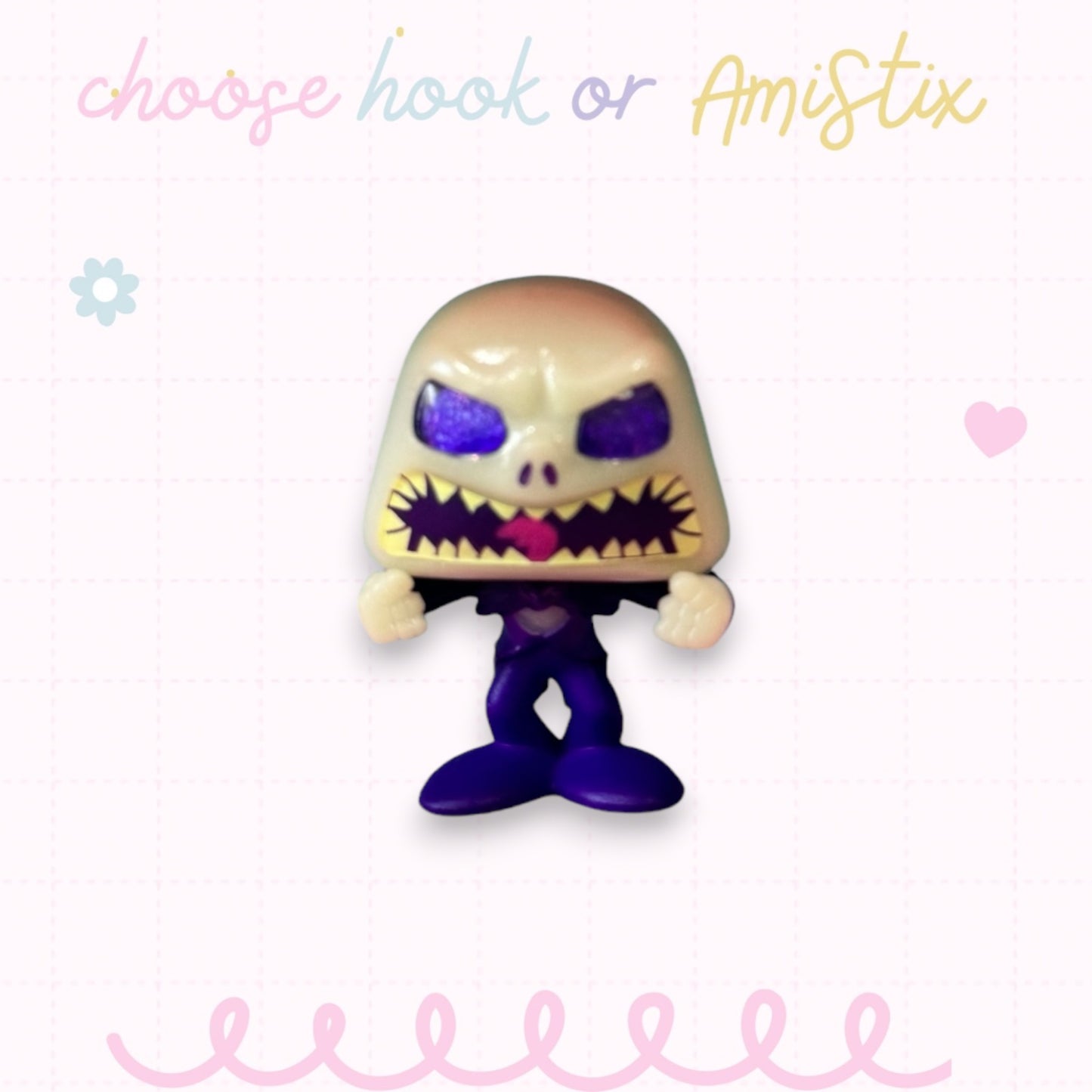 Interchangeable Topper Crochet Hook and/Or AmiStixTM - Made with Nightmare Before Christmas Doorables