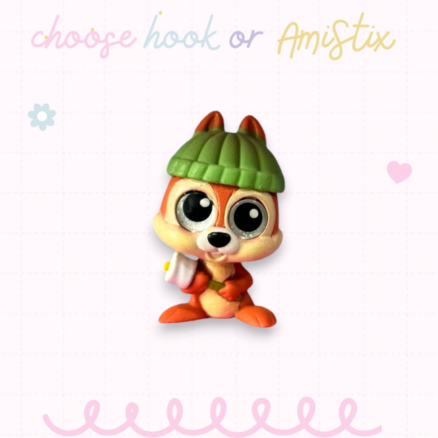 Choose Beaded Crochet Hook and/Or AmiStixTM - Made with Chip ‘n’ Dale Doorables
