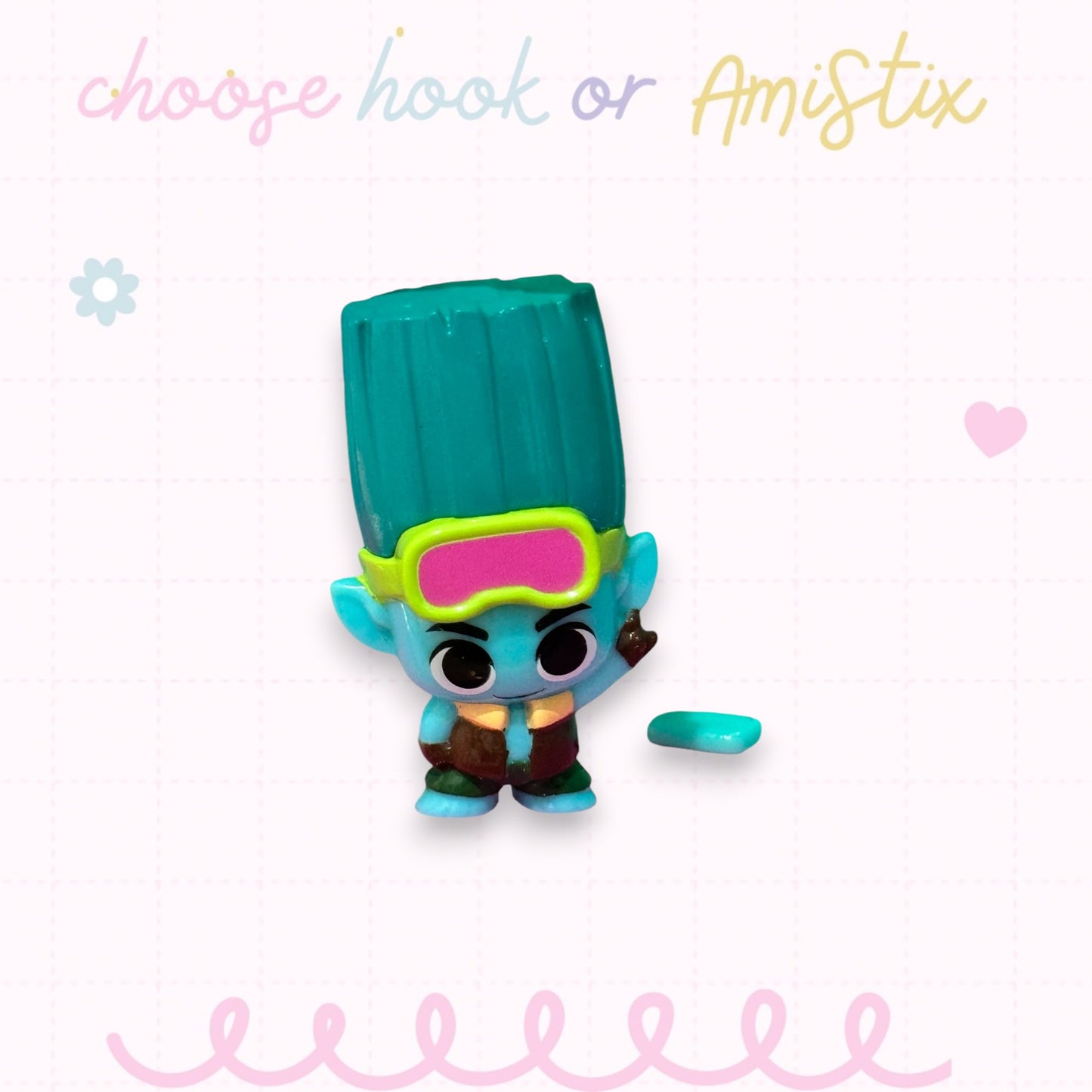 Choose Beaded Crochet Hook and/Or AmiStixTM - Made with Trolls Mineez by Dreamworks Mystery