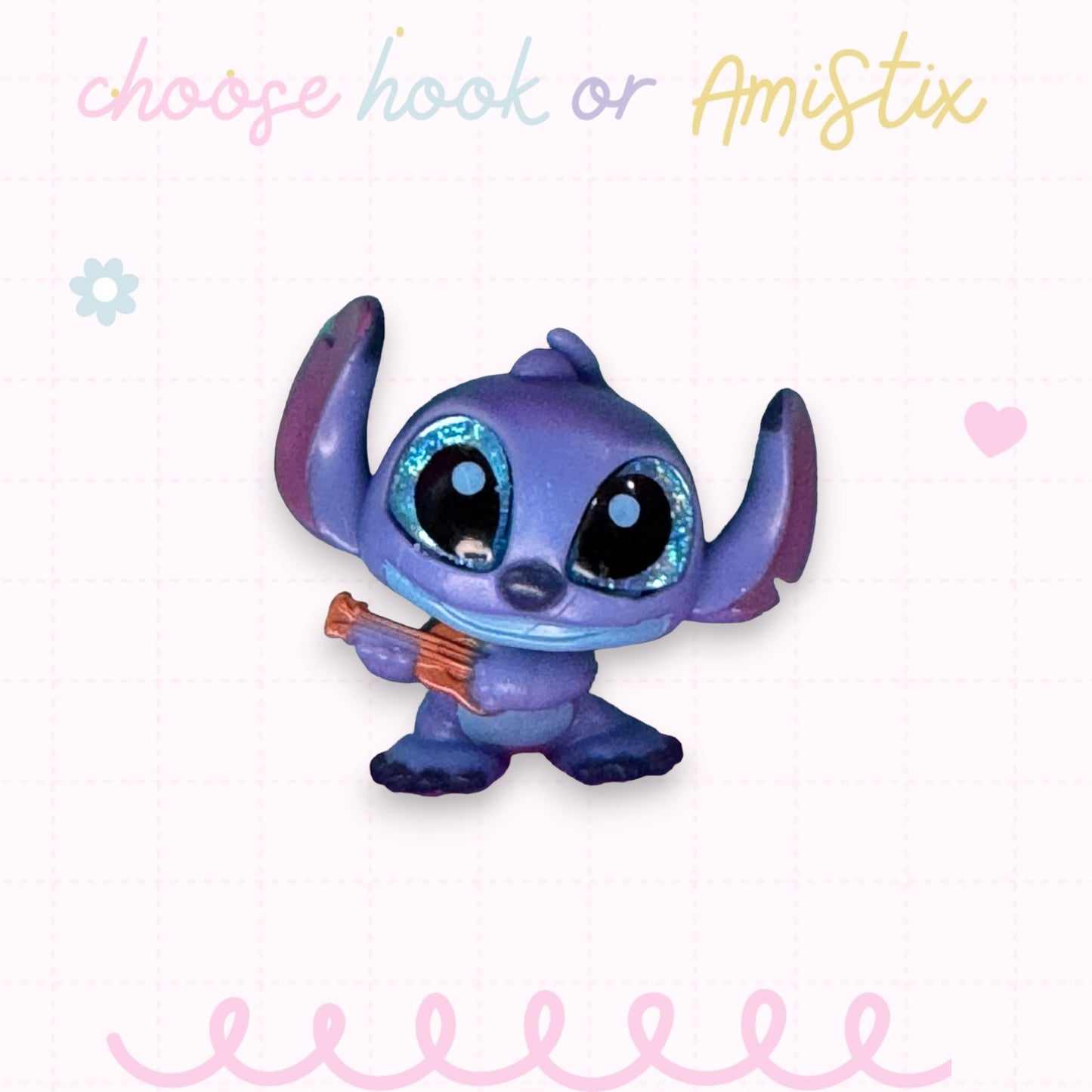 Interchangeable Topper Crochet Hook and/Or AmiStixTM - Made with Lilo and Stitch Doorables