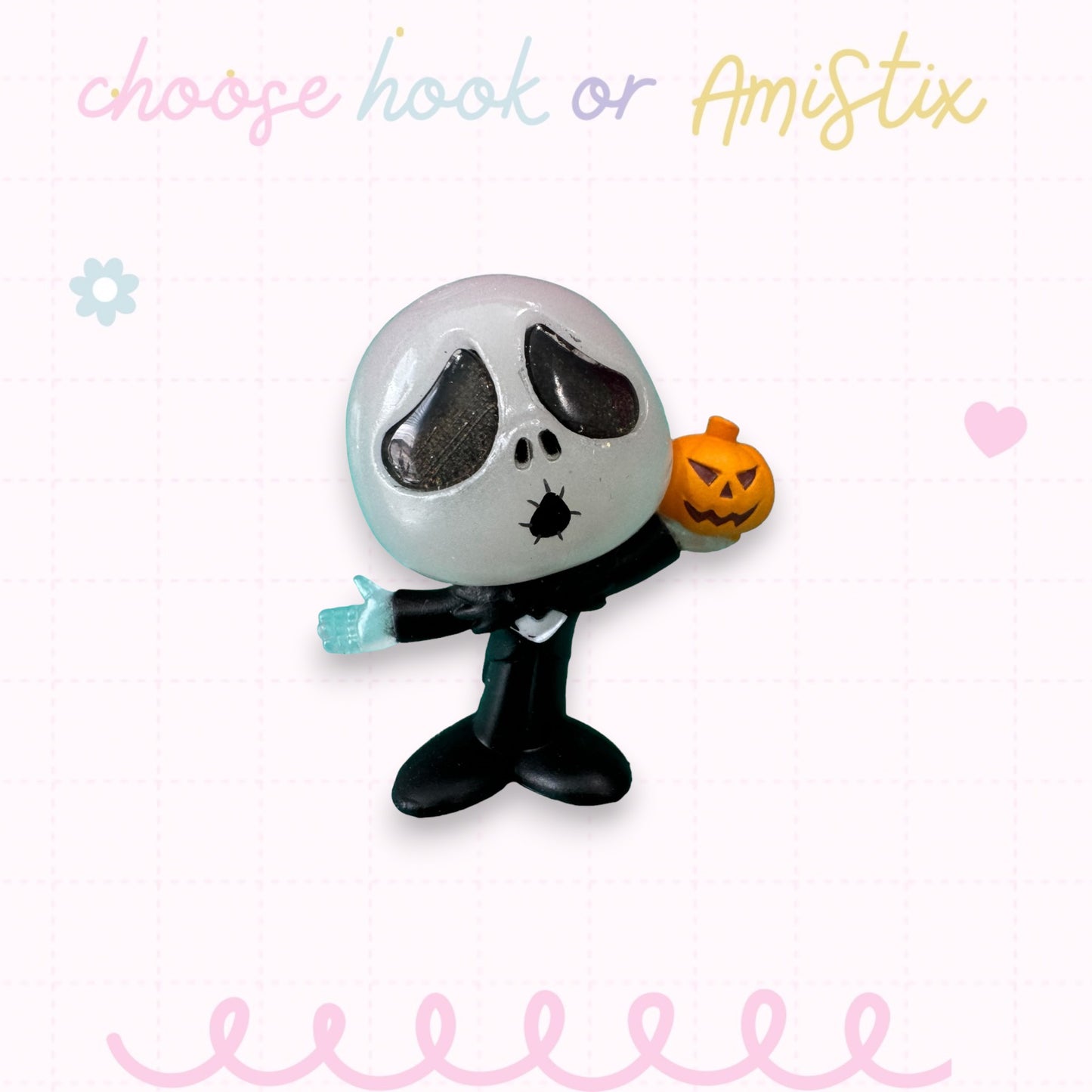 Interchangeable Topper Crochet Hook and/Or AmiStixTM - Made with Nightmare Before Christmas Doorables