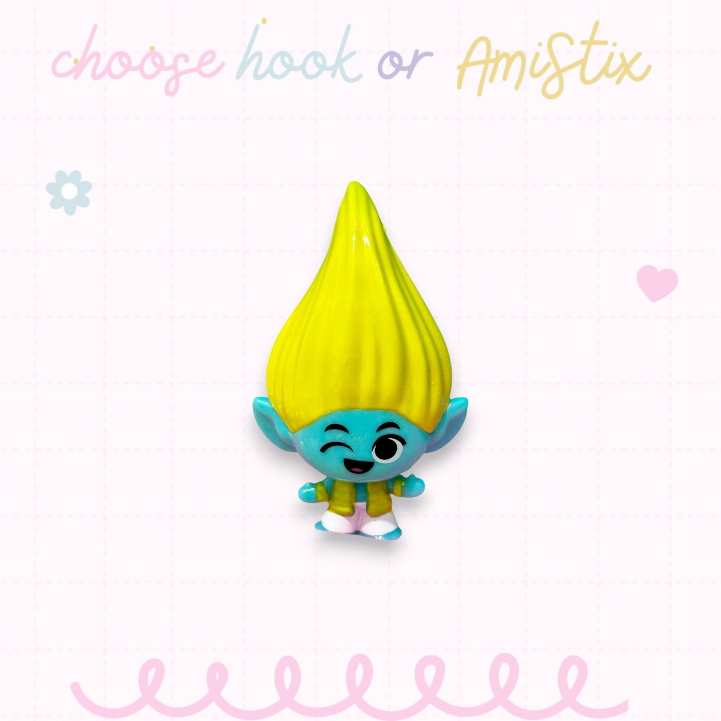 Choose Beaded Crochet Hook and/Or AmiStixTM - Made with Trolls Mineez by Dreamworks Mystery
