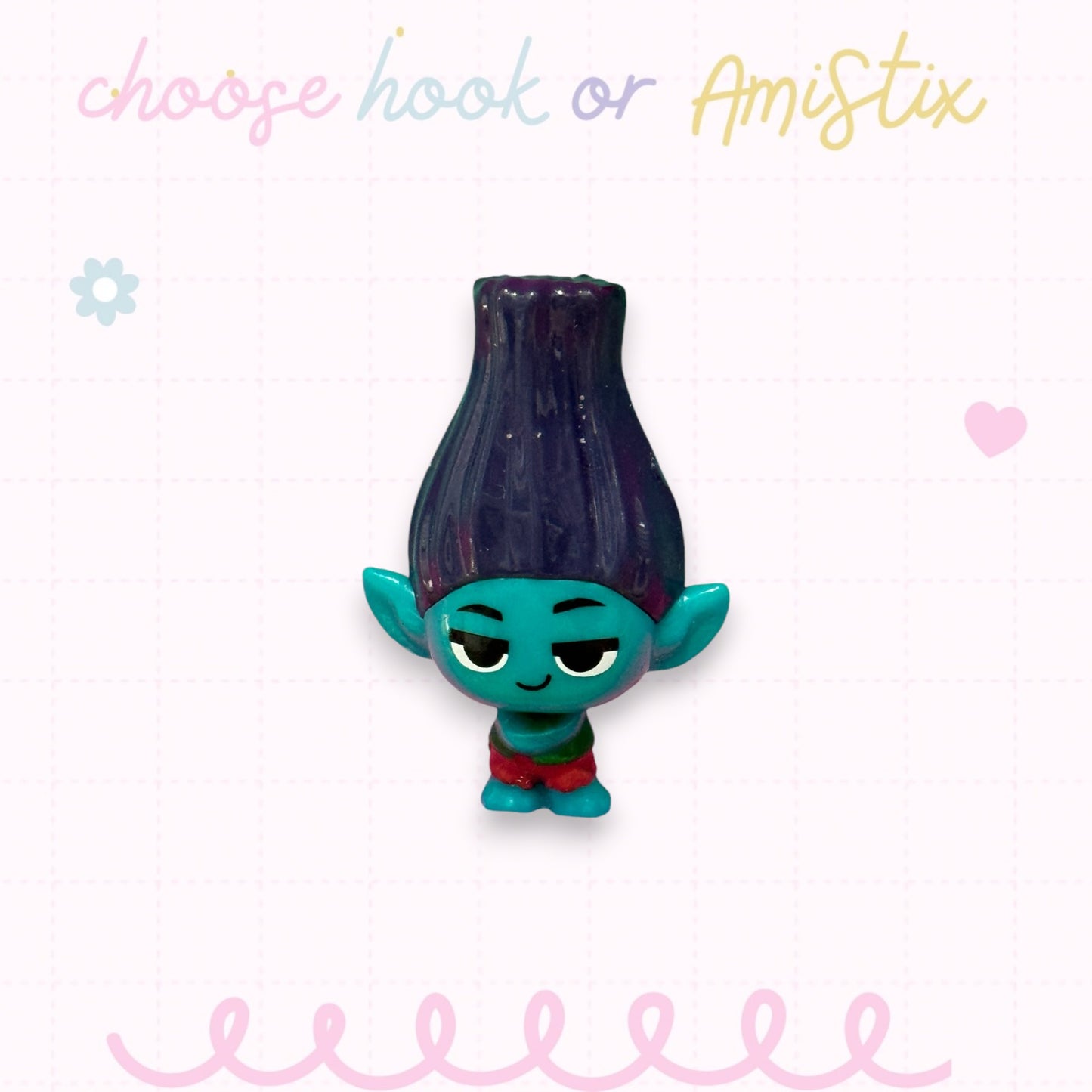Choose Beaded Crochet Hook and/Or AmiStixTM - Made with Trolls Mineez by Dreamworks Mystery