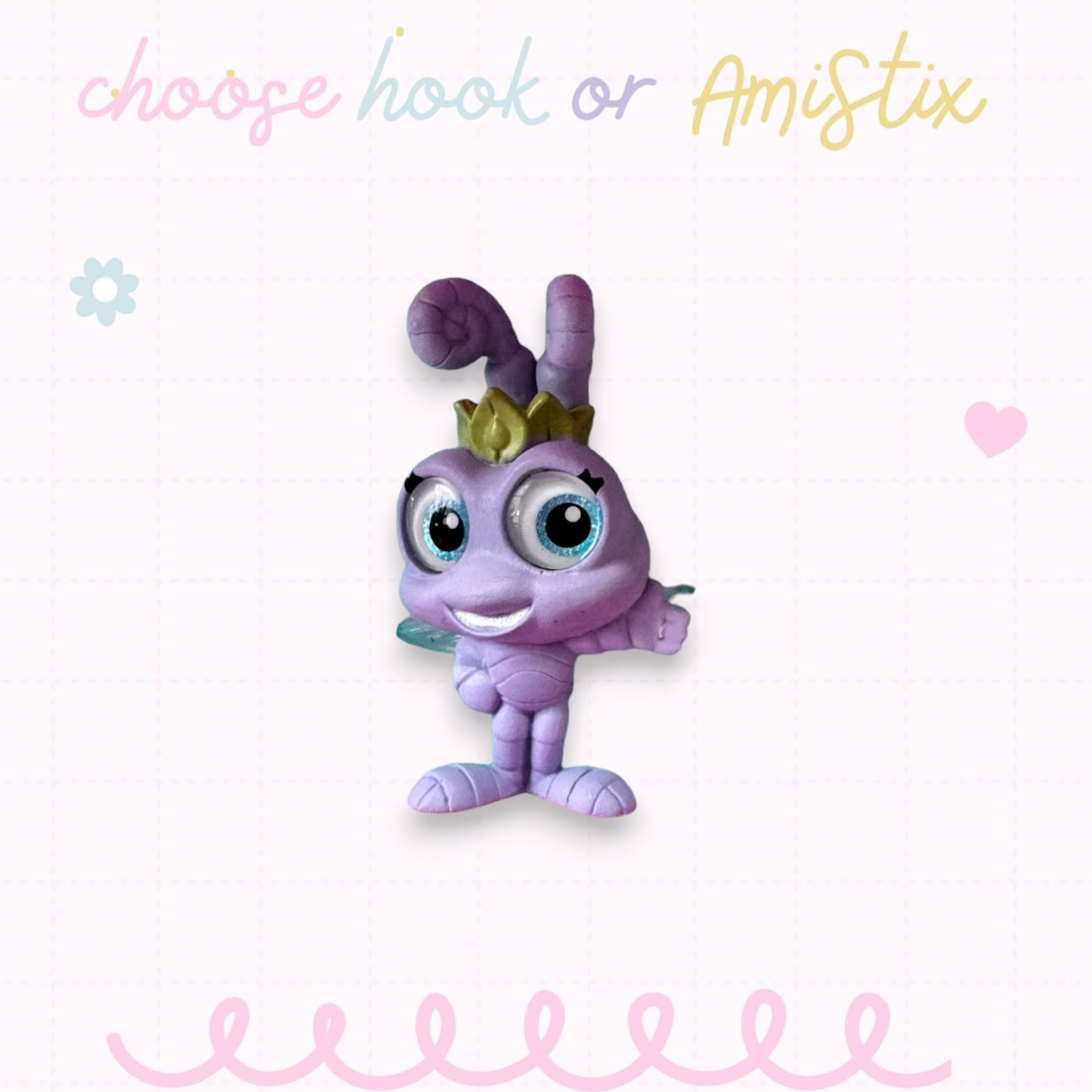 Choose Beaded Crochet Hook and/Or AmiStixTM - Made with Bugs Life Disney Doorables