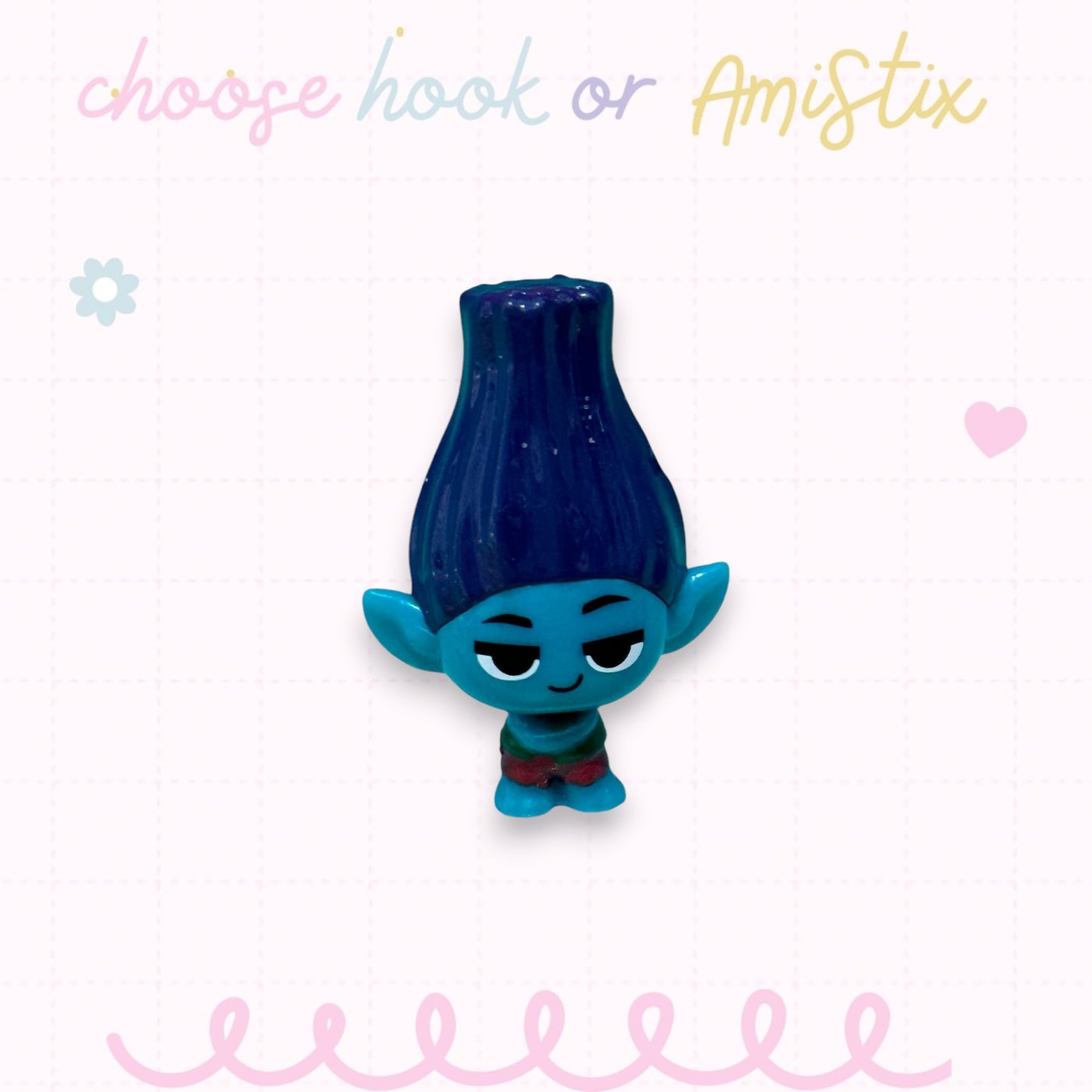 Choose Beaded Crochet Hook and/Or AmiStixTM - Made with Trolls Mineez by Dreamworks Mystery