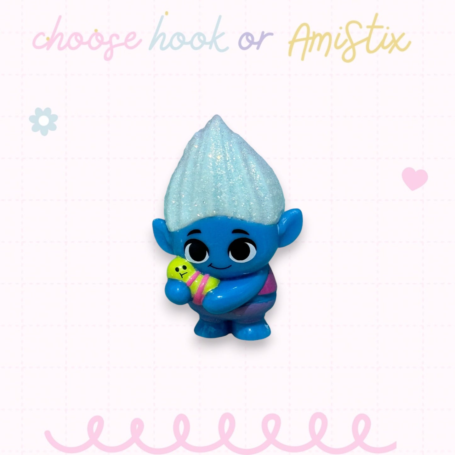 Choose Beaded Crochet Hook and/Or AmiStixTM - Made with Trolls Mineez by Dreamworks Mystery