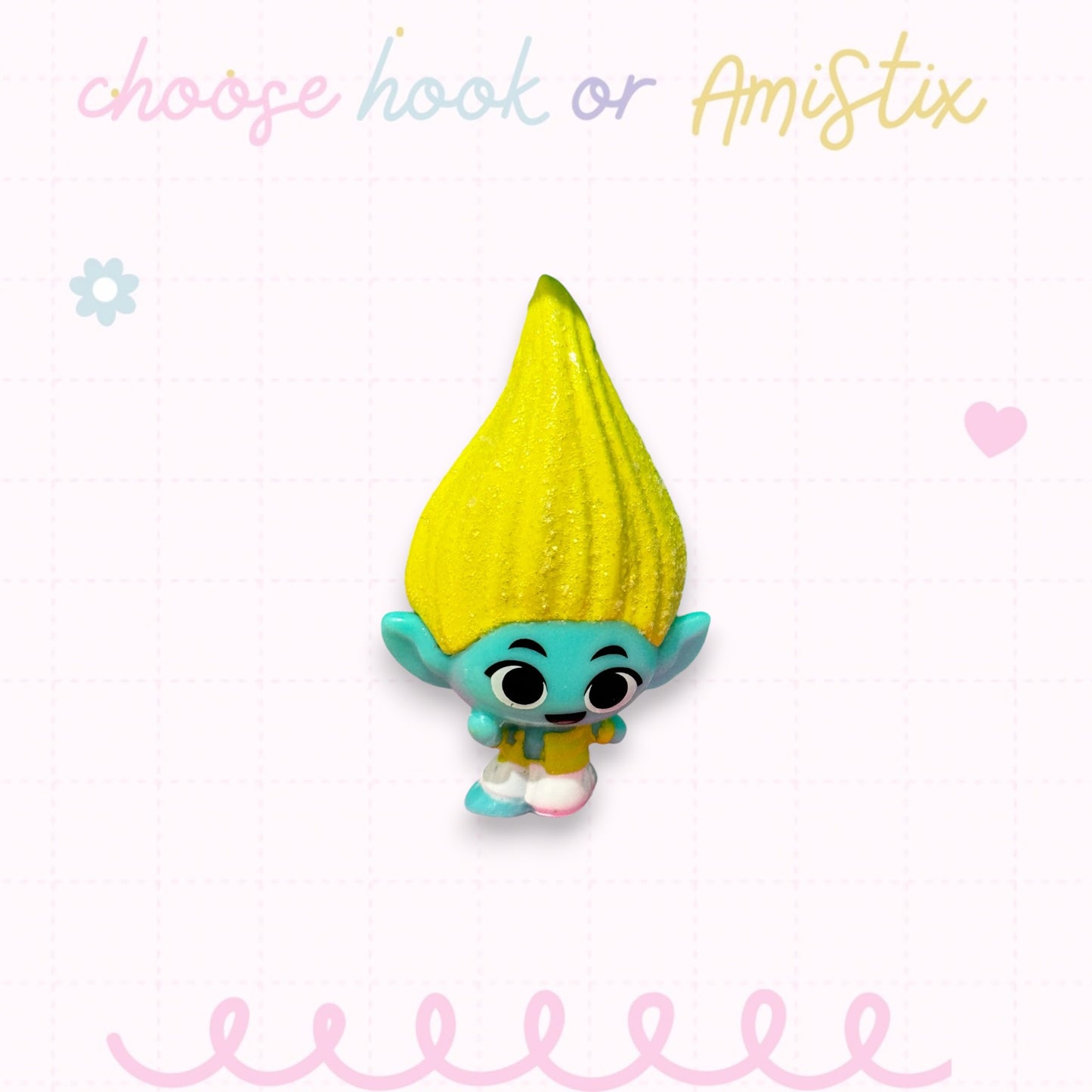 Choose Beaded Crochet Hook and/Or AmiStixTM - Made with Trolls Mineez by Dreamworks Mystery