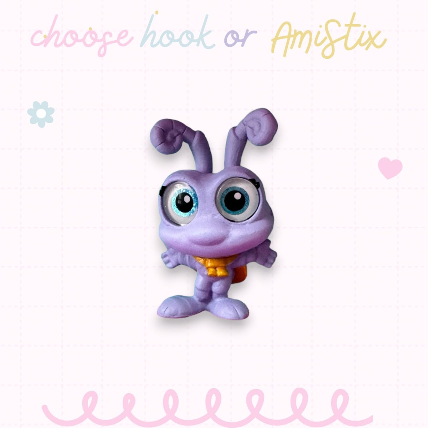 Choose Beaded Crochet Hook and/Or AmiStixTM - Made with Bugs Life Disney Doorables