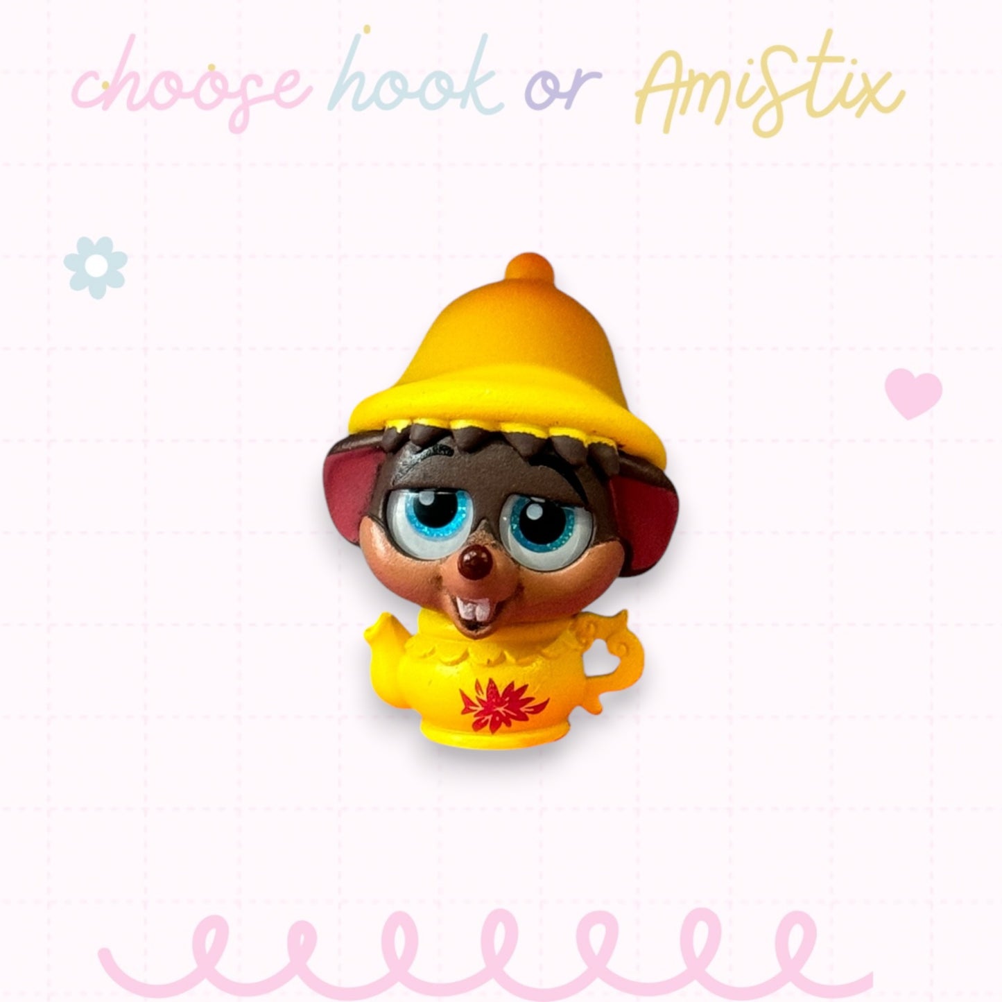 Choose Beaded Crochet Hook and/Or AmiStixTM -  Made with Alice in Wonderland Disney Doorables