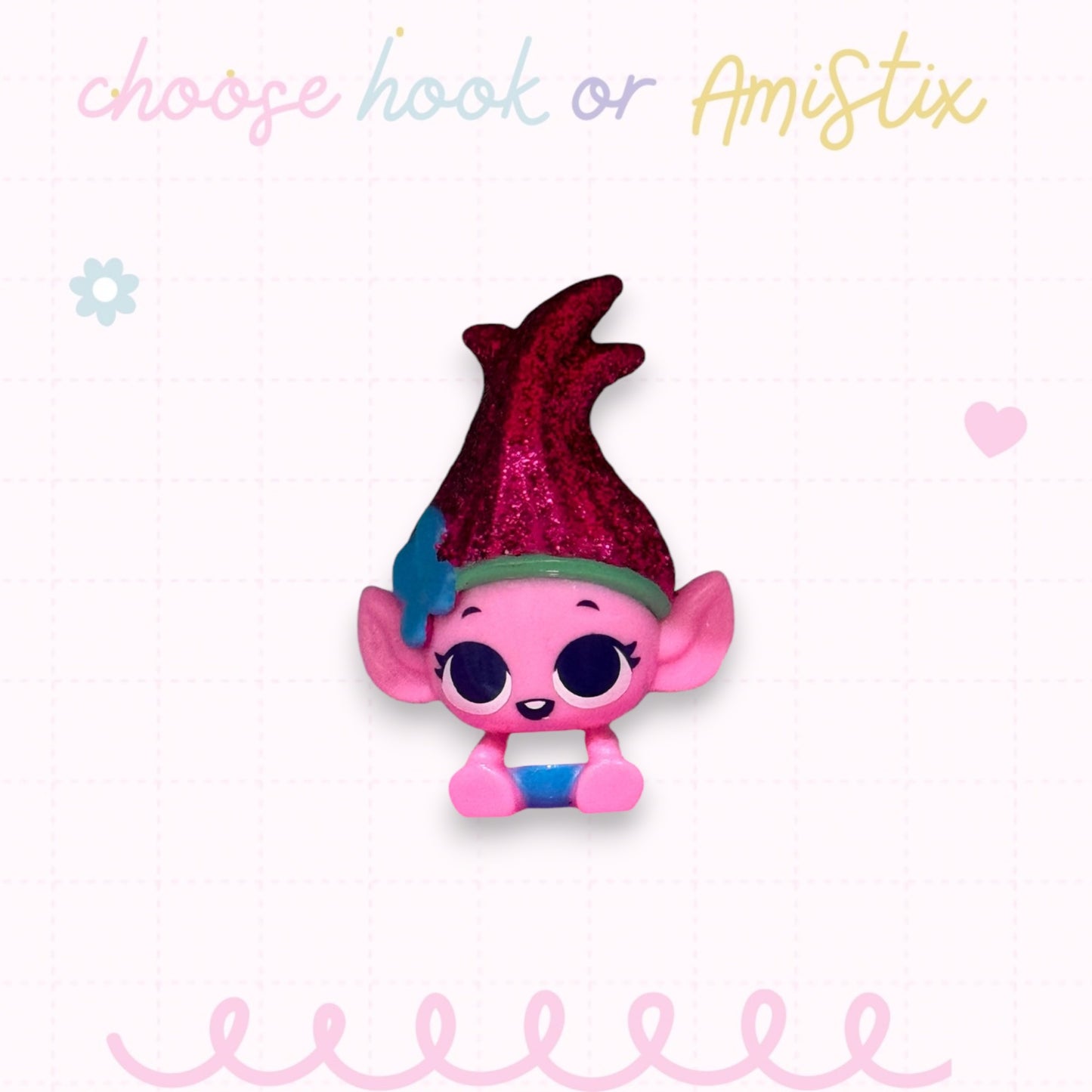 Choose Beaded Crochet Hook and/Or AmiStixTM - Made with Trolls Mineez by Dreamworks Mystery