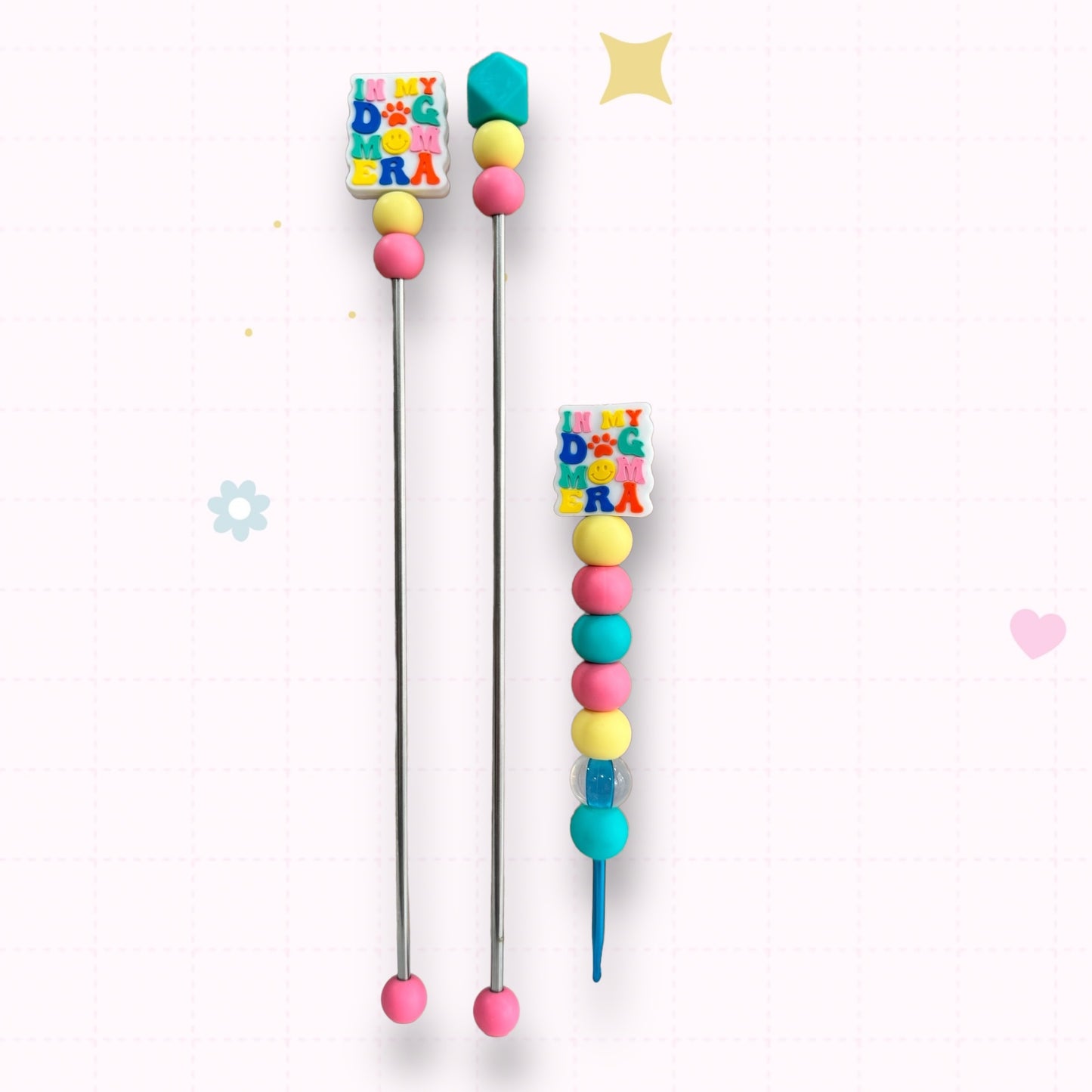 Choose Beaded Crochet Hook and/Or AmiStixTM - Dog Mom