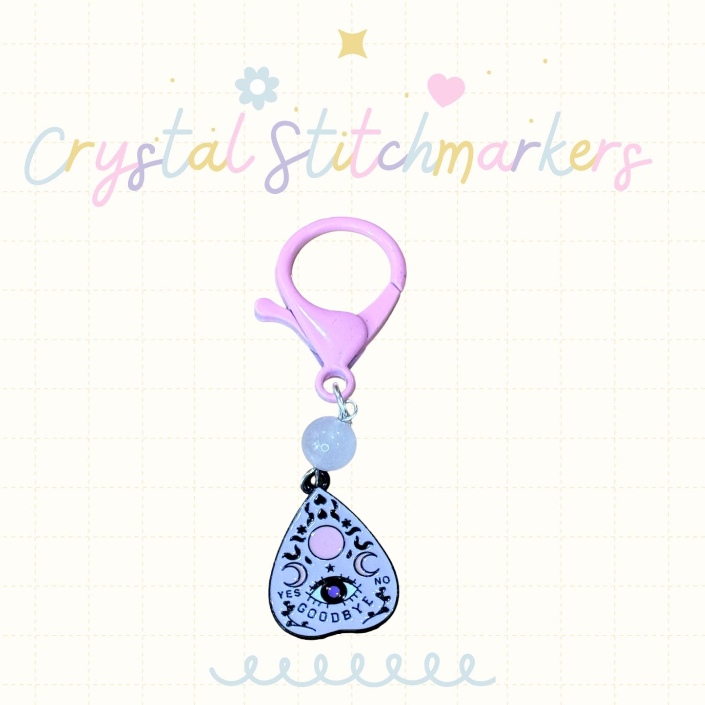 Rose Quartz Halloween Theme Stitch Markers