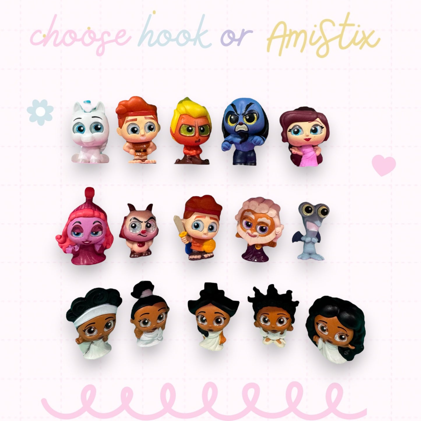 Choose Beaded Crochet Hook and/Or AmiStixTM - Made with Hercules Doorables
