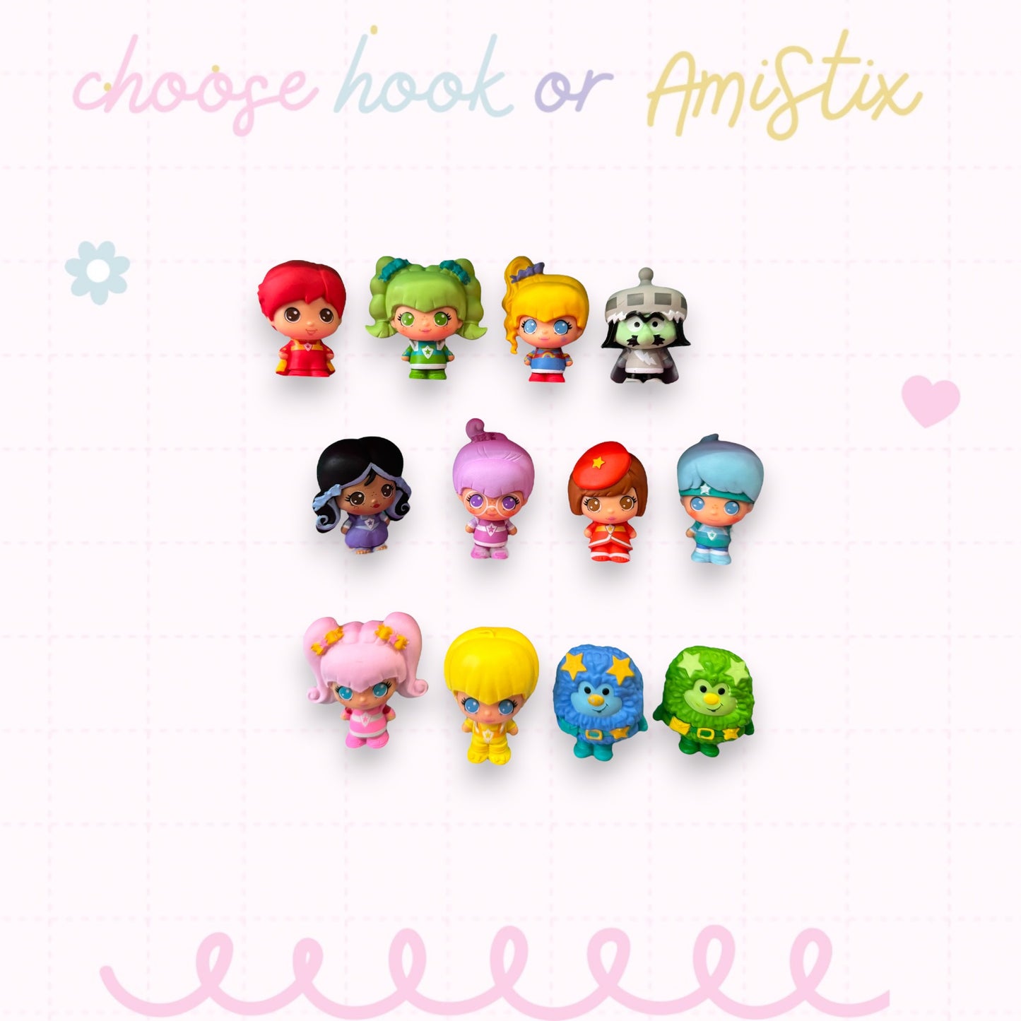 Choose Beaded Crochet Hook and/Or AmiStixTM - Made with Rainbow Brite Cheebee!