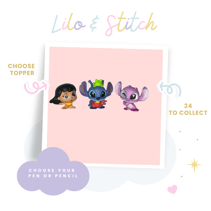 Choose Pen or Pencil- Made with Lilo and Stitch Doorables