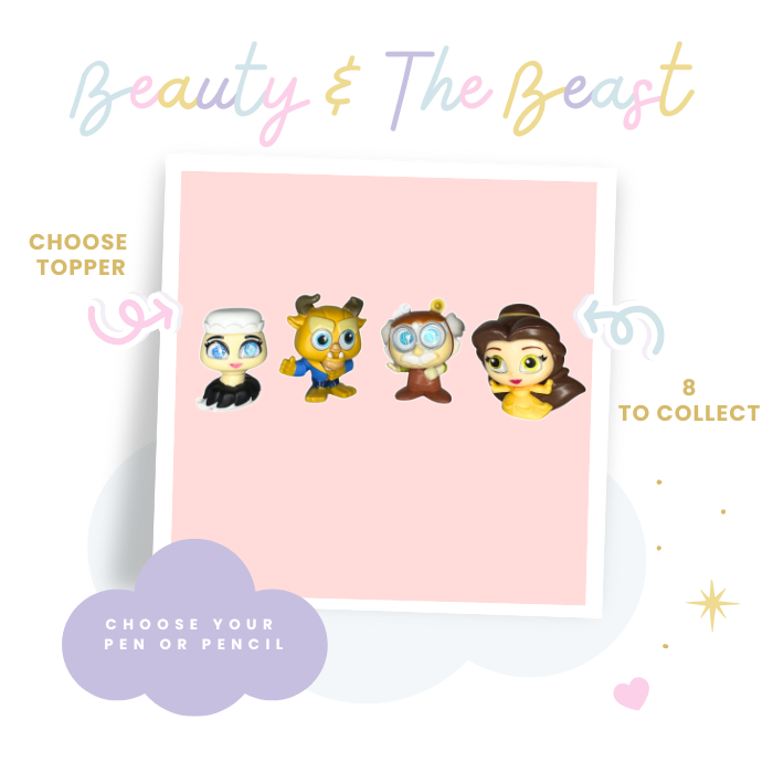 Choose Pen or Pencil - Made with Beauty and the Beast Disney Doorables