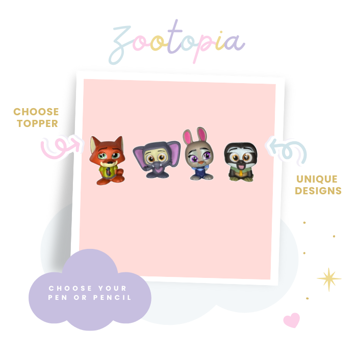 Choose Pen or Pencil - Made with Zootopia Doorables