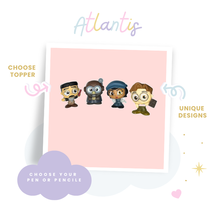 Choose Pen or Pencil made with Atlantis Disney Doorables