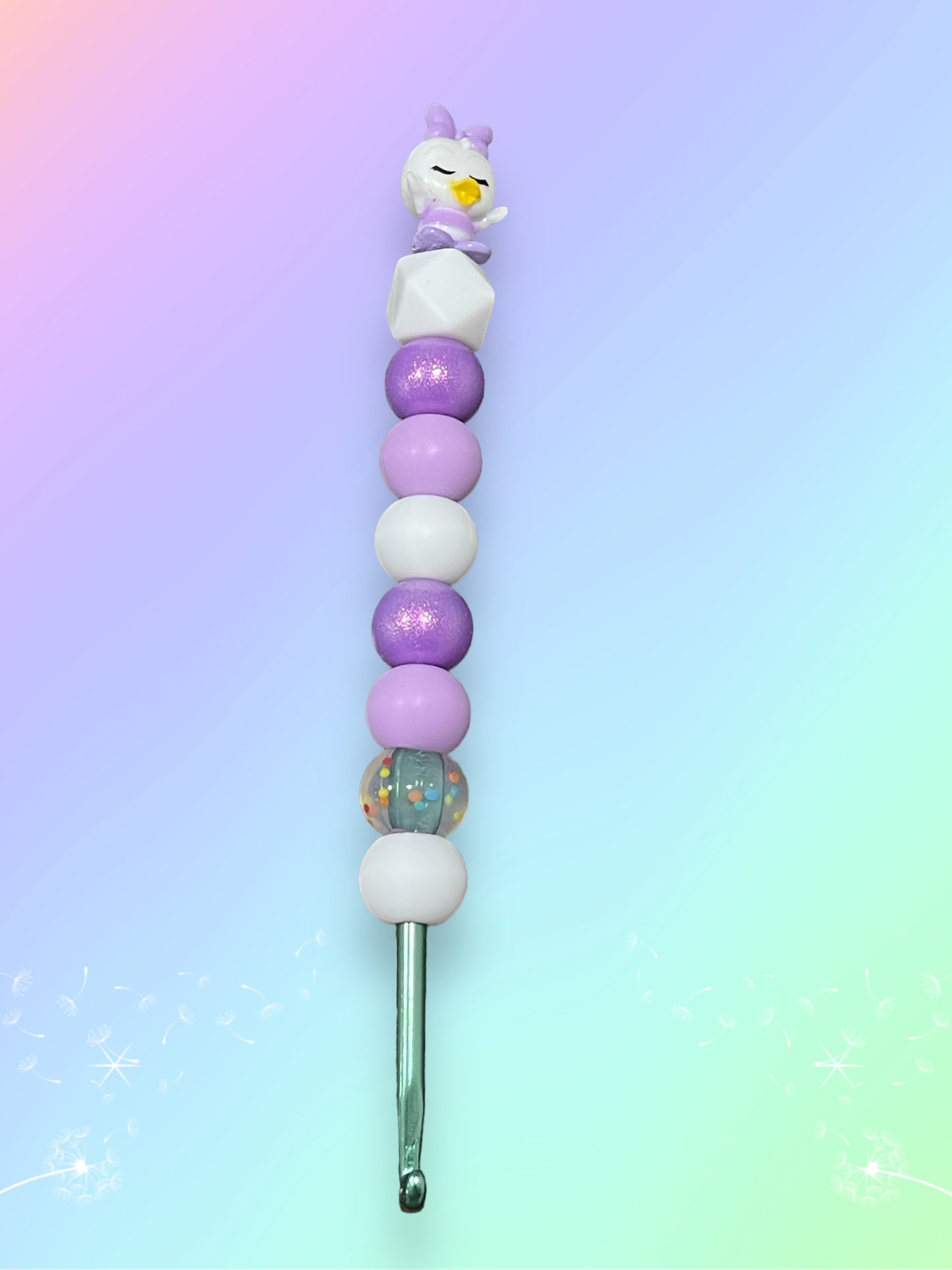 Beaded Crochet Hook made with Disney Doorable Squishlot Mickey Classics