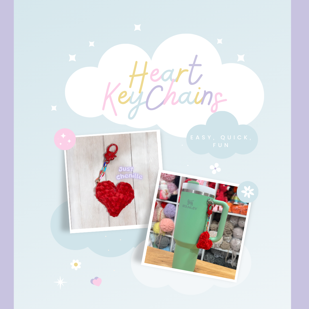 Adorable Crochet Heart Keychains: A Quick and Profitable Project 💖