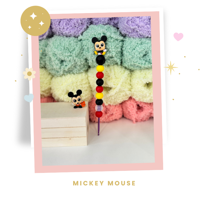 Interchangeable Topper Crochet Hook and/Or AmiStixTM - Made with Mickey Classics Doorables