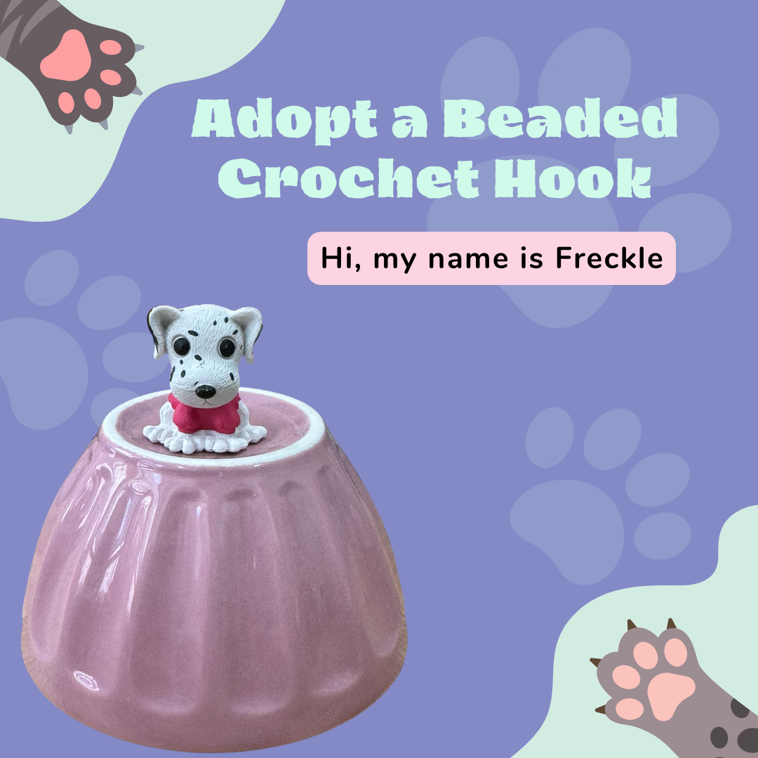 Adopt a Beaded Crochet Hook- Freckle