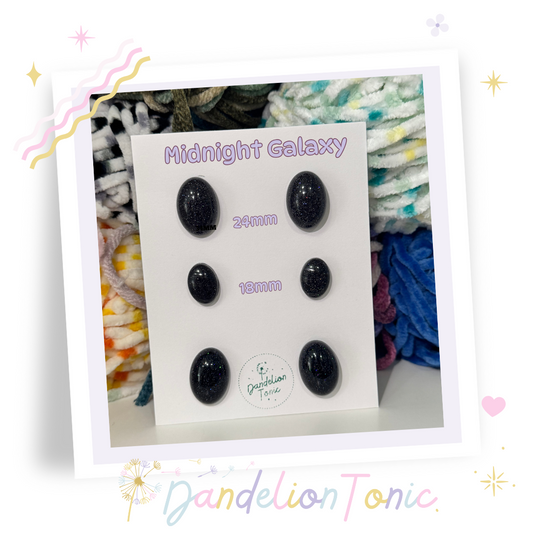 Midnight Galaxy Oval Safety Eyes Singles