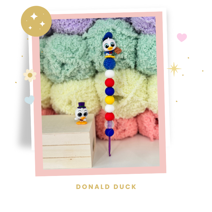 Interchangeable Topper Crochet Hook and/Or AmiStixTM - Made with Mickey Classics Doorables