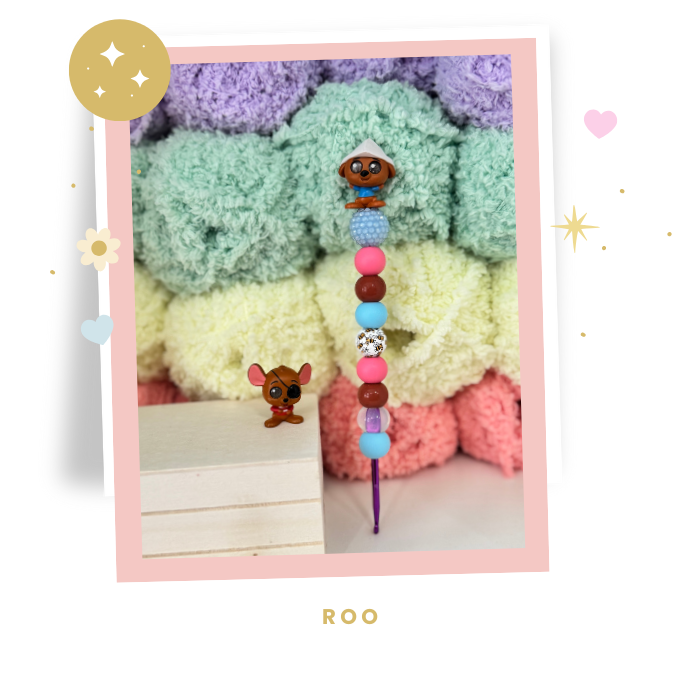 Interchangeable Topper Crochet Hook and/Or AmiStixTM - Made with  Winnie the Pooh Doorables