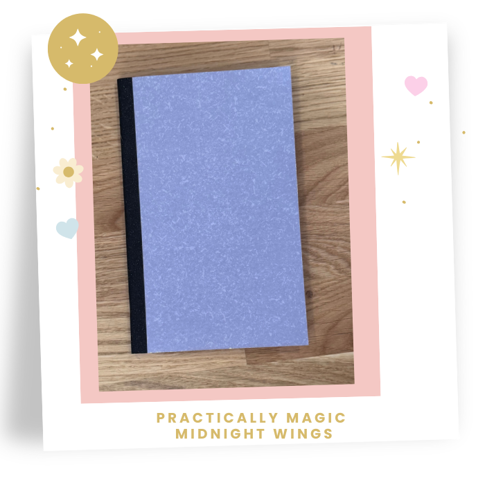 8x5 Pack of 3  Practically Magic Travelers Note Book: Midnight Wings