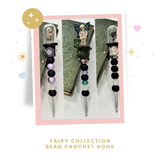 Beaded Fairy Muse Crochet Hook Collection- made with CLOVER