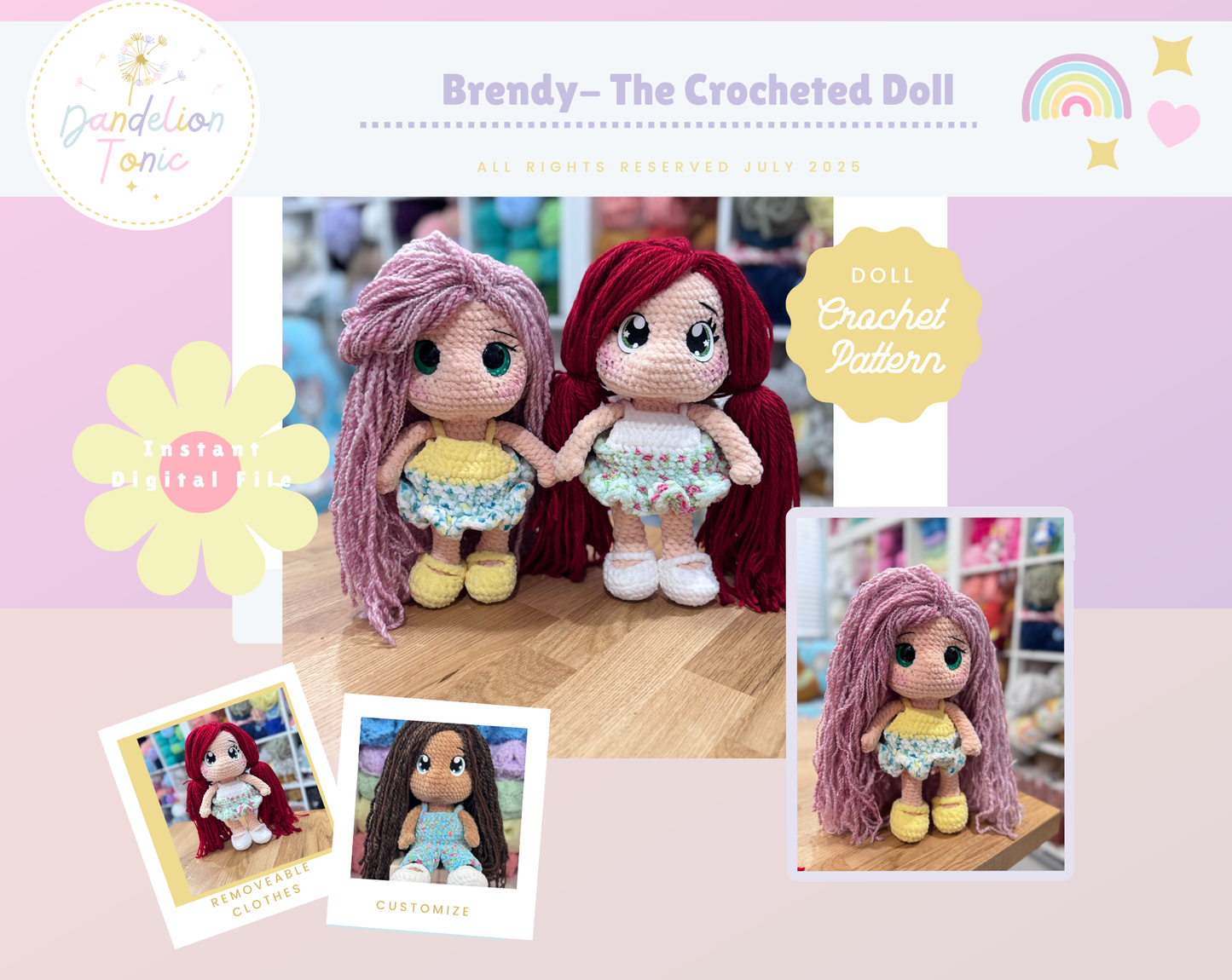 The Brendy Doll Crochet Pattern