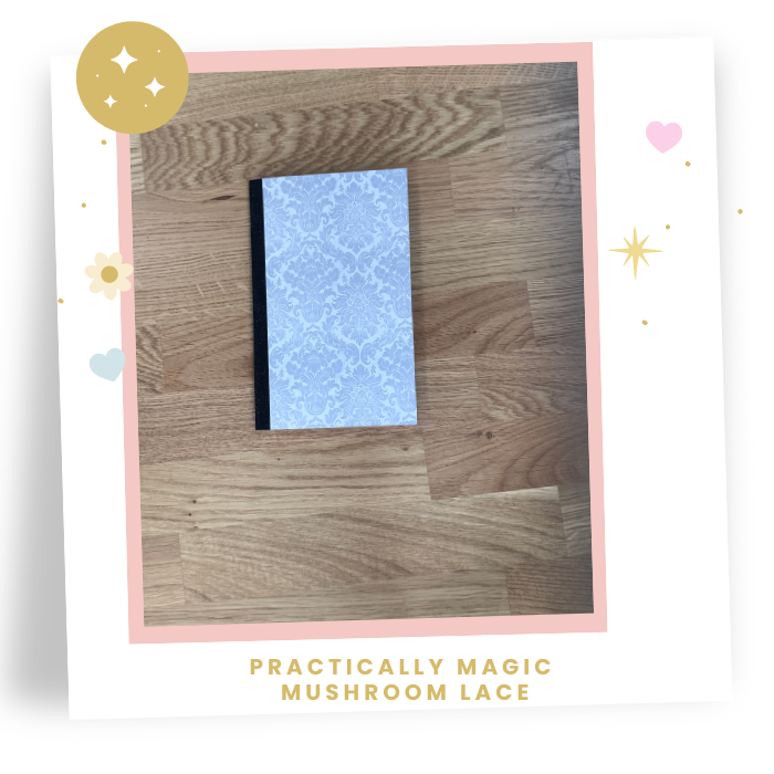 8x5 Pack of 3  Practically Magic Travelers Note Book: Mushroom Lace