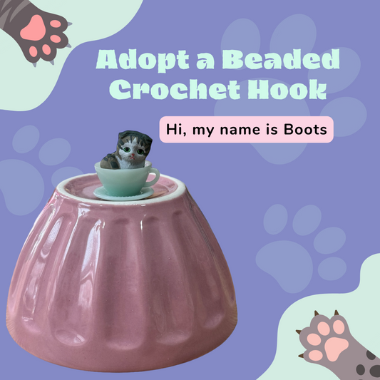 Adopt a Beaded Crochet Hook- Boots