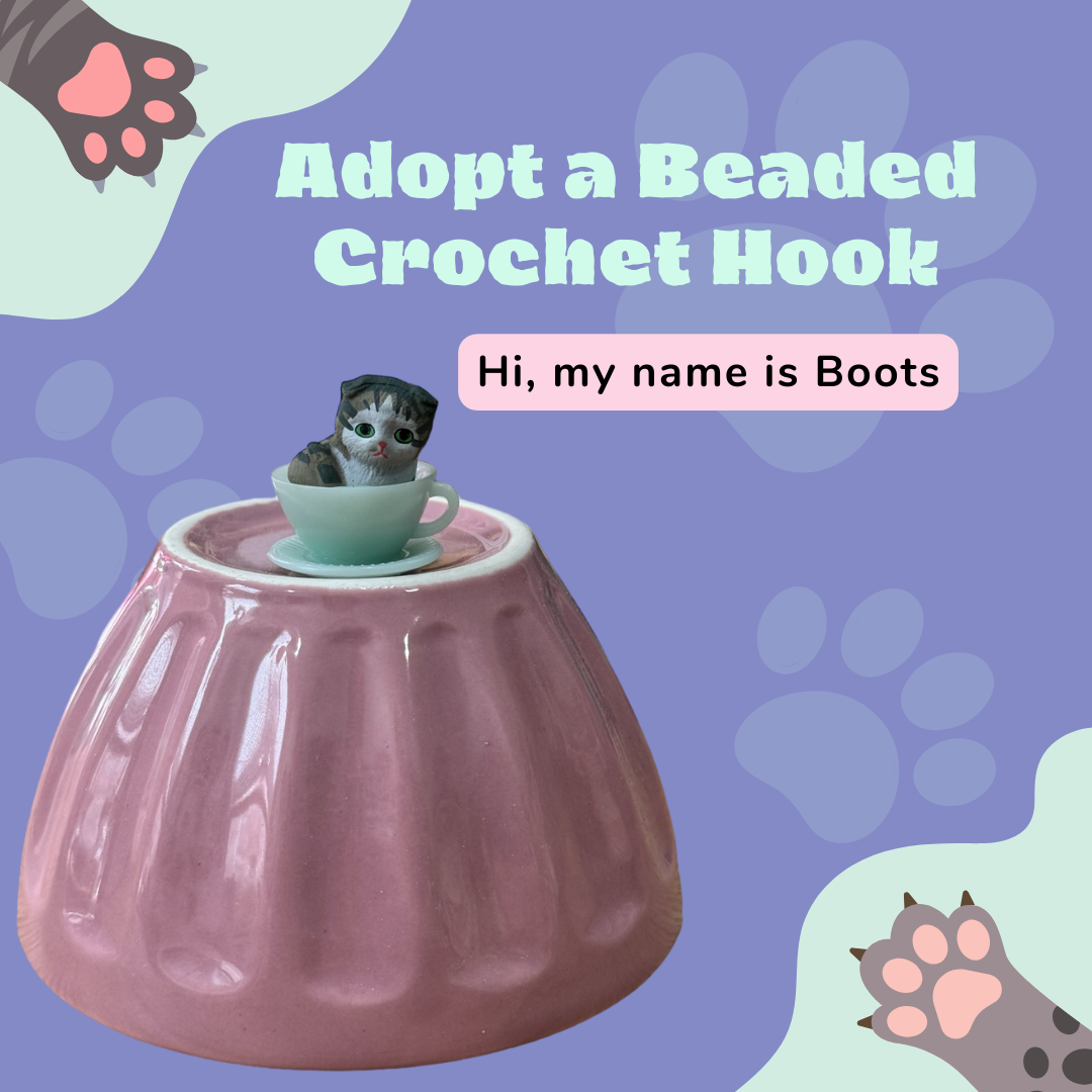 Adopt a Beaded Crochet Hook- Boots