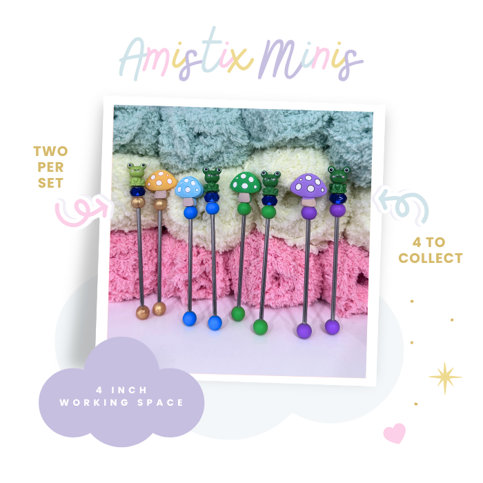 AmiStix™️ Minis Tool - Mushroom Green Frogs