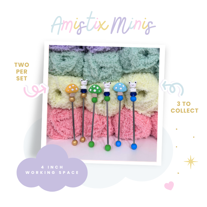 AmiStix™️ Minis Tool - Mushroom White Frogs