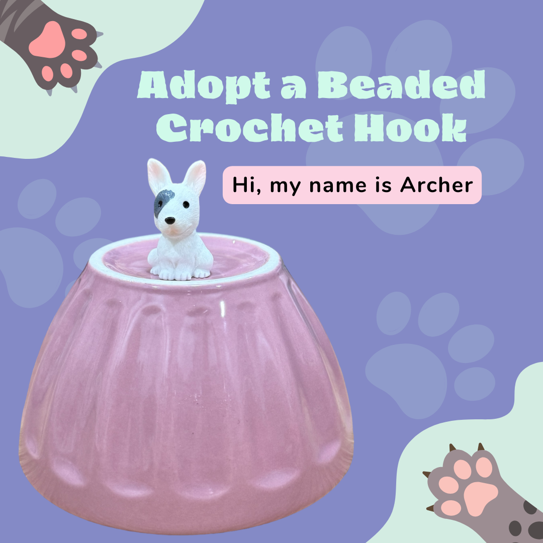 Adopt a Beaded Crochet Hook- Archer