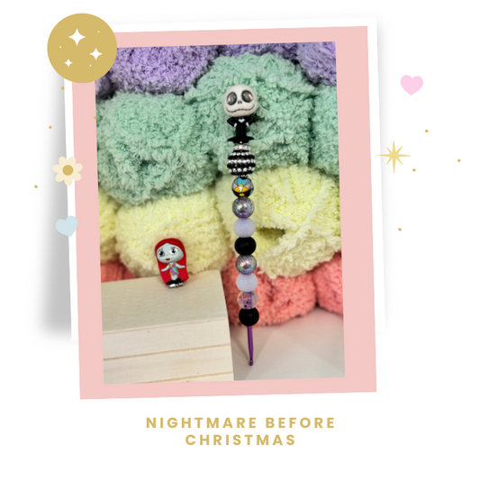 Interchangeable Topper Crochet Hook and/Or AmiStixTM - Made with Nightmare Before Christmas Doorables