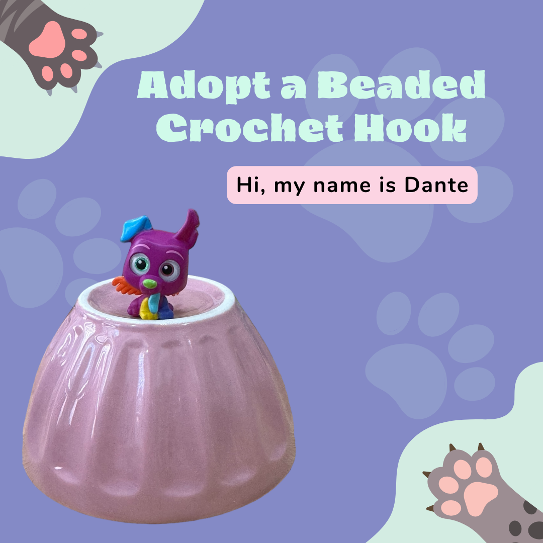 Adopt a Beaded Crochet Hook- Dante