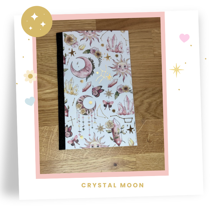 8x5 Crystal Moon (Ultra Bright White) Travelers Note Book