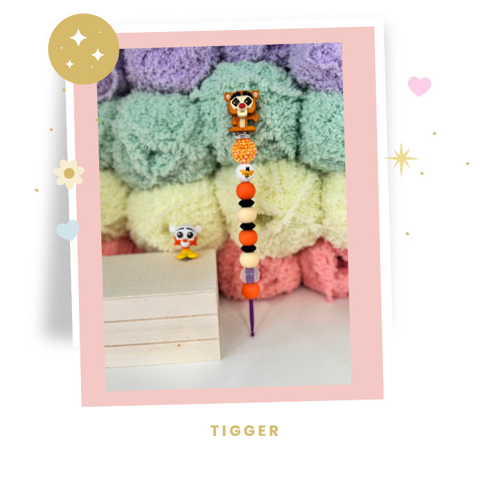 Interchangeable Topper Crochet Hook and/Or AmiStixTM - Made with  Winnie the Pooh Doorables