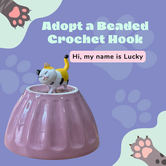 Adopt a Beaded Crochet Hook- Lucky