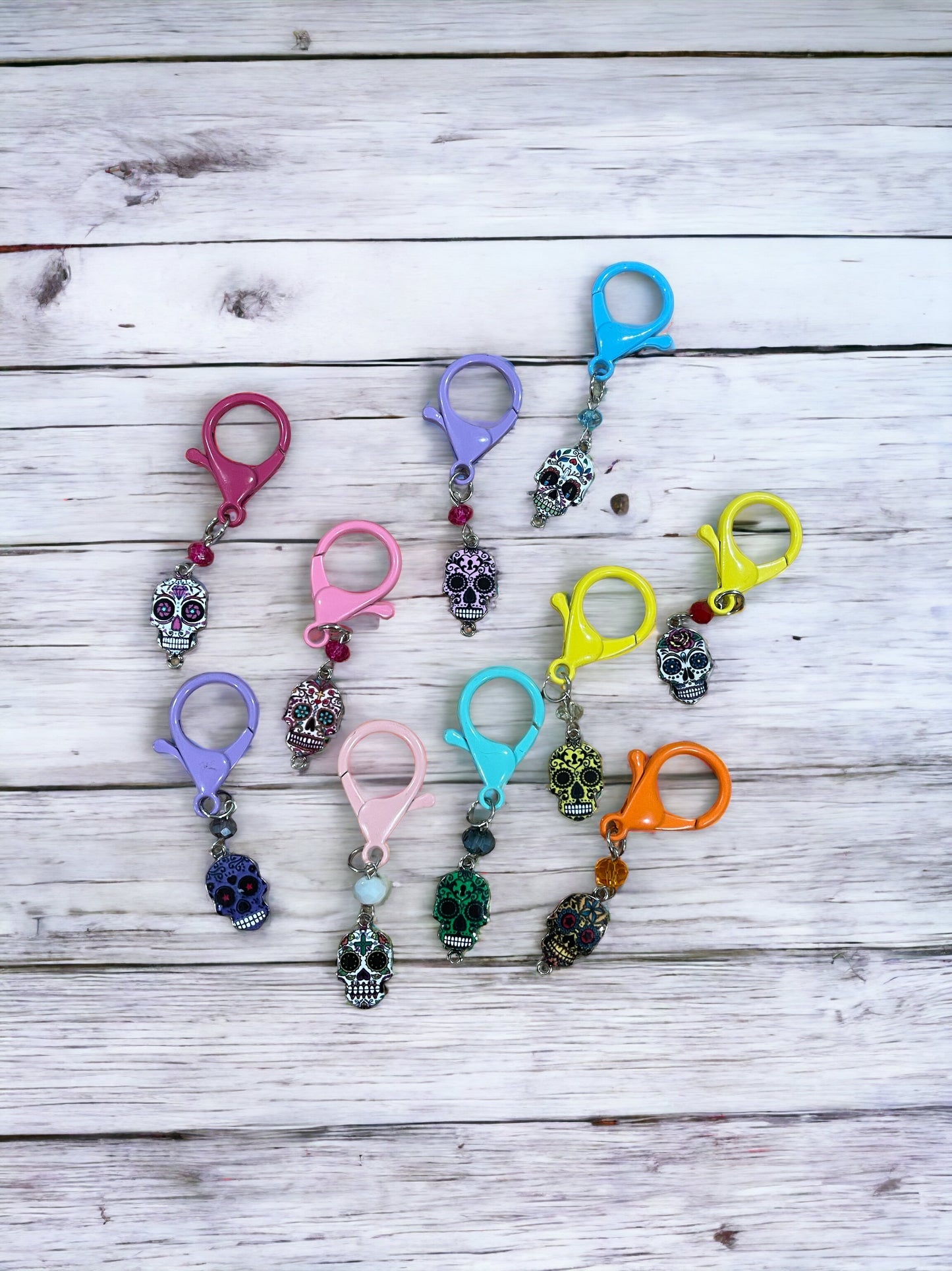 Stitch Markers XL Sugar Skulls