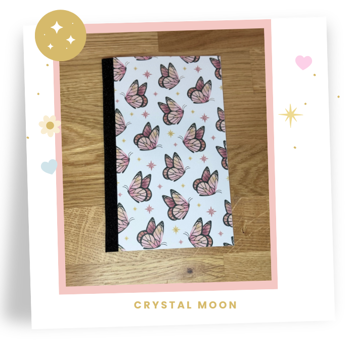 8x5 Crystal Moon (Ultra Bright White) Travelers Note Book