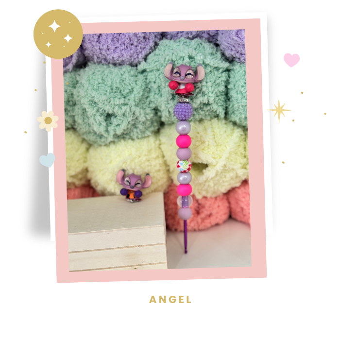 Interchangeable Topper Crochet Hook and/Or AmiStixTM - Made with Lilo and Stitch Doorables