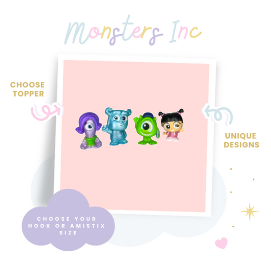 Choose Beaded Crochet Hook and/Or AmiStixTM - Made with Monsters Inc Doorables