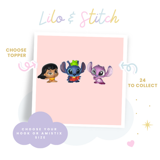 Choose Beaded Crochet Hook and/Or AmiStixTM - Made with Lilo and Stitch Doorables