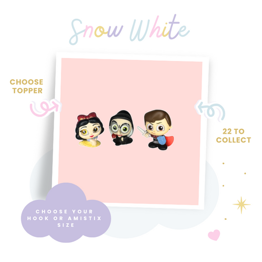 Choose Beaded Crochet Hook and/Or AmiStixTM - Made with Snow White Disney Doorables