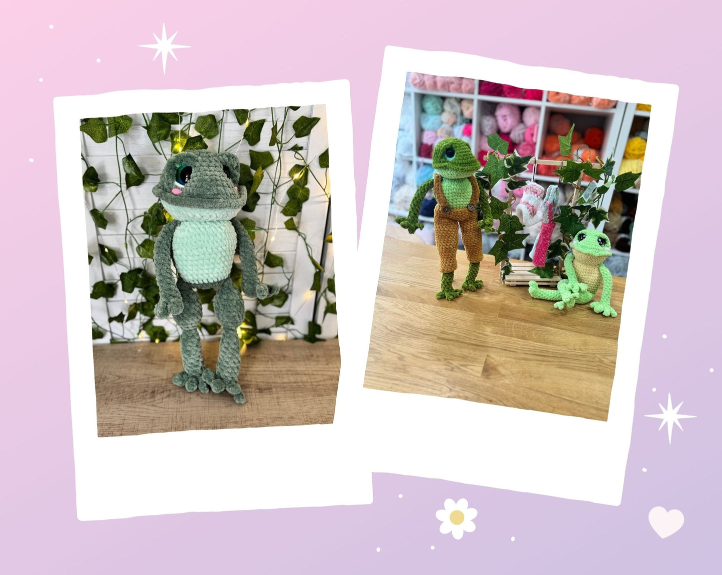 Pilar and Richie the Island frog Crochet Pattern